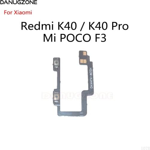 50PCS/Lot For Xiaomi Redmi K40 / K40 Pro / Mi POCO F3 Volume Mute Switch Button Flex Cable