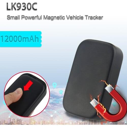 High Accuracy GPS Car Tracker LK930C Waterproof Tracking Locator With Powerful Magnet 12000mAh Battery Add Move Alarm Function