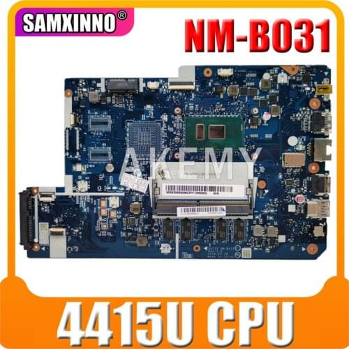 Free Shipping 5B20N89436 For Lenovo 110-17IKB 110 17IKB laptop motherboard SR348 4415u DDR4 4GB RAM DG710 NM-B031 Rev1.0