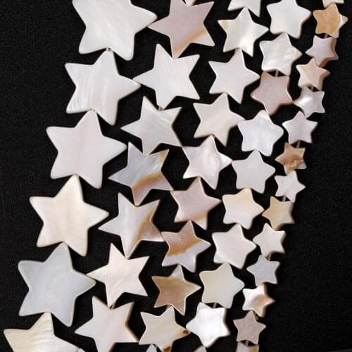 6/8/10/12/14mm Natural Mother of Pearl Shell Beads Star Charms Beads for jewelry Making Diy Bracelet Necklace Accessories 15"