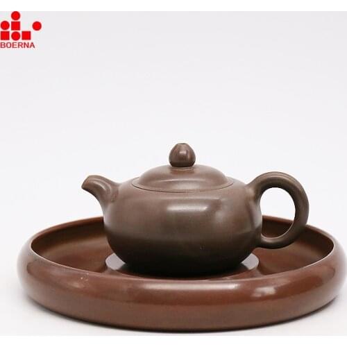 BOERNA 90-120ML Nixing Pottery no Yixing Purple Clay Small Jade Dew Teapot Handmade Longjing Teaware Chinese Ceramic Pot Gift