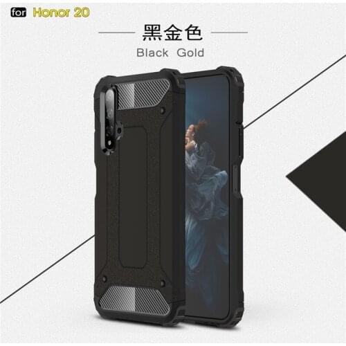 Phone Case Honor 20 Cover Anti-knock Soft Silicone + Hard Plastic Case For Honor 20 Shockproof Funda Honor 20 Coque 6.26"