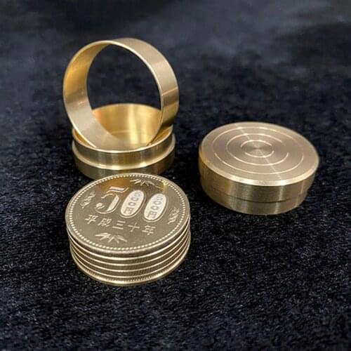 Dynamic Coins (Japan 500 Yen) Magic Tricks Close Up Magic Props Gimmick Comedy Magician Coin Magic Appearing Vanishing Illusion