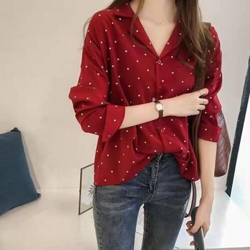 Блузки в горошек DUTRIEUX China At AliExpress