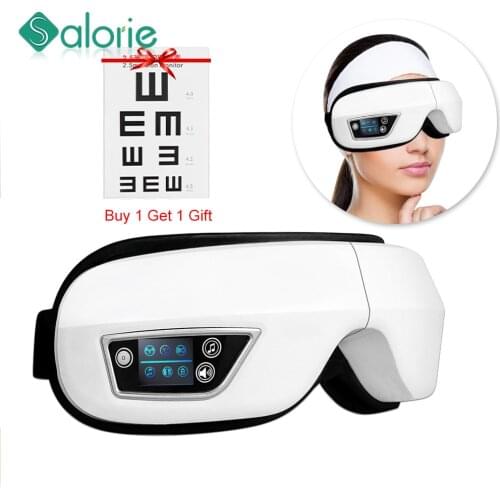 Electric Vibration Bluetooth Eye Massager Hot Compress Therapy Glasses Eye Care Fatigue Relieve Vibration Massage Machine