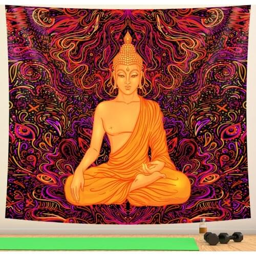Indian Buddha Meditation Chakras Home Decor Tapestry Hippie Bohemian Decor Mandala Bedroom Sheet Yoga Mat Sofa Blanket