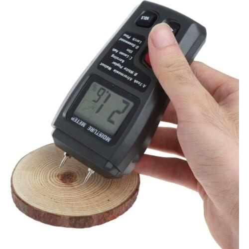 Wood Moisture Meter Analyzer Humidity Tester Timber Damp Detector Hygrometer 2 Pin 19QB