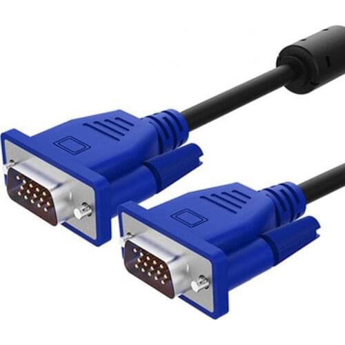Qywo 0.3m 0.5m 1.5m 3m 5m 1080P VGA Cable HD 15 Pin Male To Male Extension Cable Cord For PC Laptop Projector HDTV Monitor