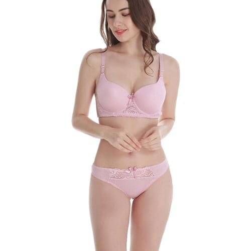 Sexy Lace 6 Colors Brassiere Lingerie Comfortable Crop Top Female Underwear Women Underwire Push Up Bra Sets