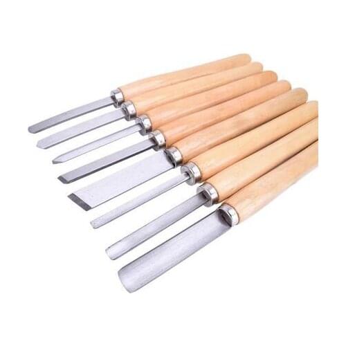 8-piece set, high-speed steel HSS woodworking tool, engraving knife, woodworking chisel, extended woodworking tool