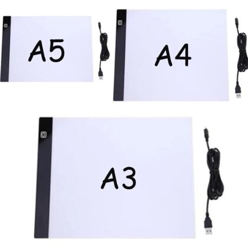 NEW A3/A4/A5 Size Drawing Tablet Led Light Pad Tablet Diamond Painting Eye Protection Bright Copy Board Diamond Embroidery art