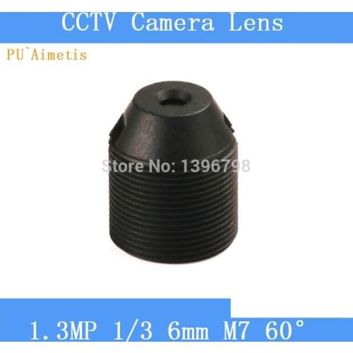 PU`Aimetis CCTV lenses 1.3MP 1/3 HD 6mm surveillance camera 60 degrees infrared M7 lens thread