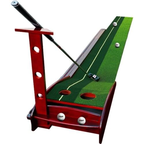 3 /3.5 Meter Indoor Wood Putting Golf Exercise Blanket Kit Trainer Professional Practice Set Mat Fairway Putter Golf Aids