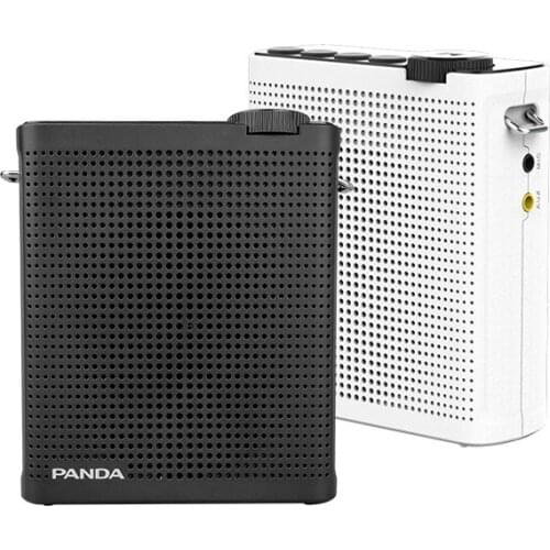 Panda New Voice Amplifier 2200mAh Music Player Portable Teaching Promotion Megaphone with Mic Support TF AUX USB MP3/WMA Format