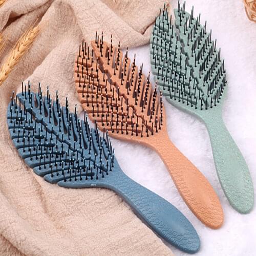 Hair Comb Scalp Massage Hair Brush Wet Curly Detangle Comb Detangling Hairbrush Women Salon Hairdressing Styling Tools Barber