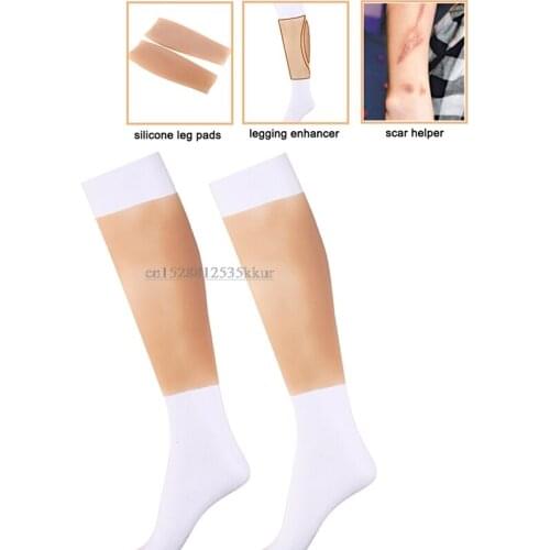 1pair Realistic Silicone Beautiful Legs Arms Sets Leg Enhancement Covering limbs Scars Posture Corrector Pad Brace Crossdresser