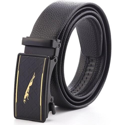 Mens Automatic Buckle Belts New Business Mens Belts Edging Belts Recommended Young and Middle-aged Belts
