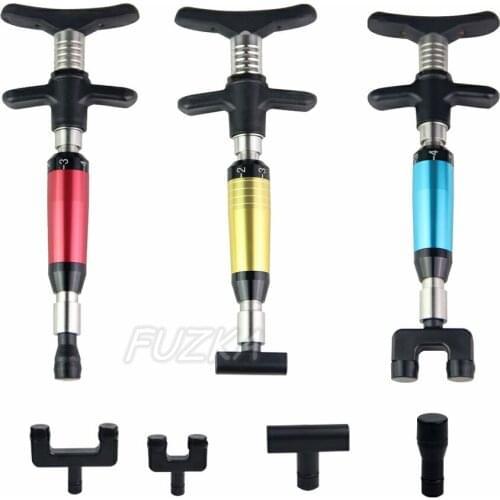 Manual Chiropractic Gun For Backbone Modulation And Adjustment Black 4 Heads Massage Correction Tool High Quality