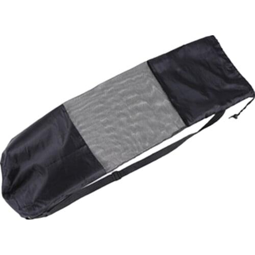 Yoga mat bag portable yoga mat bag nylon strap washable adjustable waist belt strap black breathable mesh bag yoga mat bag