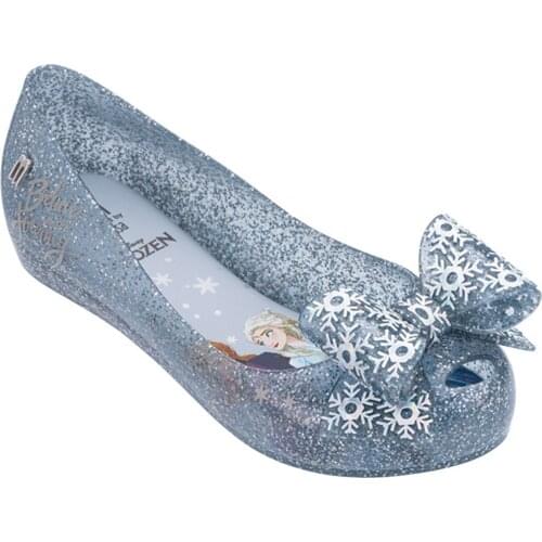 Mel Flex Snowflake Printed Jelly Youth Shoes 2021 Summer New PVC Soft Comfort Kids Plus Shoe Sandles Girl Sandals Girls Shoes