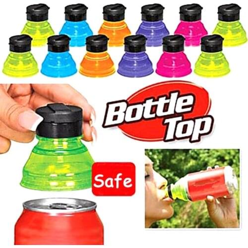 1/3/6pcs PE Bottle Top Lid Protector Beverage Can Cap Soda Saver Easy Pull Drink Leak Proof Sealing Cover Beer Can Cover