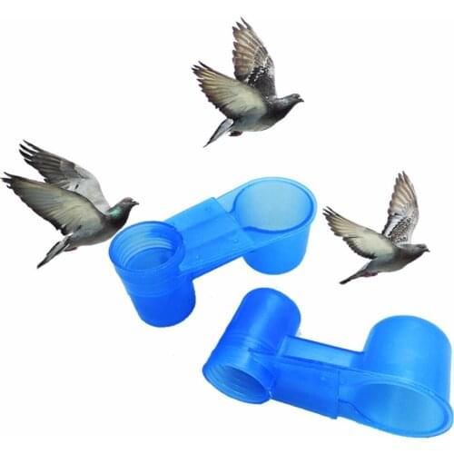 1PC Plastic Water Bottle Bird Feeder Drinker Cup Bird Cage Accessories Bird Drinking Feeding Trough Water Bowl