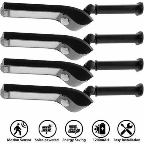 4X Ultra 36LED Solar Wall Street Light Outdoor Waterproof IP65 PIR Motion Sensor Solar Power Wall Lamp Four-Sided Floodlight