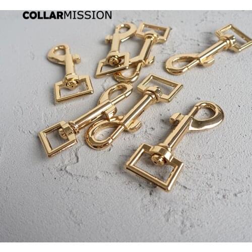 50pcs/lot Metal dog Clasp Kirsite buckle for 20mm webbing DIY Dog Leash parts top quality 360 Swivel Trigger Snap Hook PK20J02