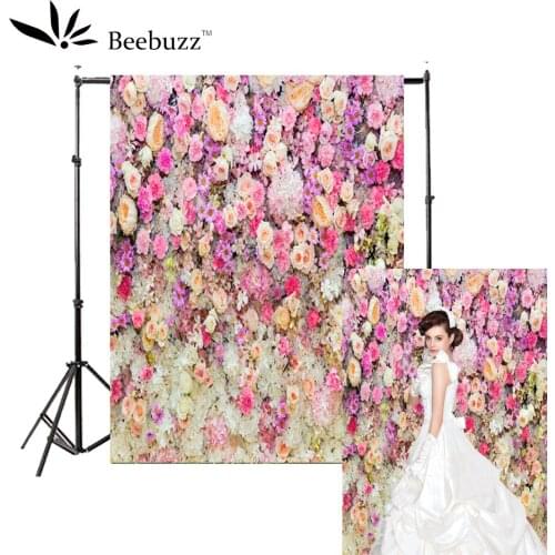 Beebuzz photo backdrop a variety of brightly coloured flowers gather backgroung studio and family portraits photophone