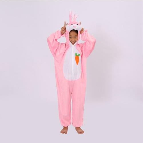 Jumpsuit Clothes Anime Pajamas Adult Onesies Animal Rabbit Cosplay Children Pajamas Sleepwear Halloween Christmas Costumes