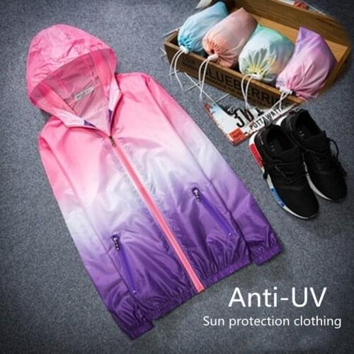 Womens UV Protection Jacket Outdoor Childrens Sun Protection Windbreaker Jacket Men