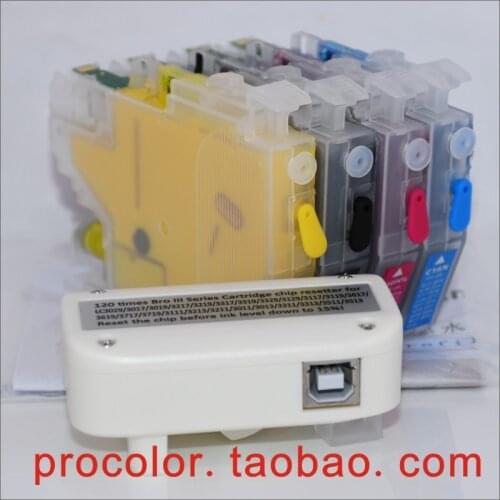 LC3213 Pigment Dye ink cartridge for Brother DCP J772DW J774DW MFC J491DW J497DW J690DW J890DW J895DW Printer ARC chip Resetter