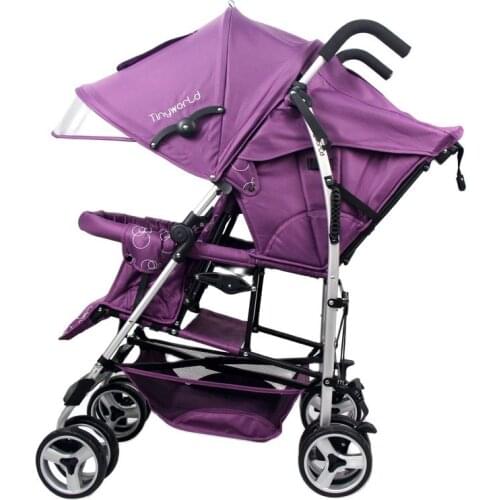 Twins stroller light travel umbrella stroller Tinyworld twins baby stroller light folding double car twins baby car