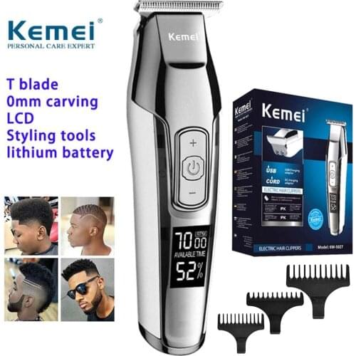 FOR KEMEI KM-5027 Hair Clippers Multifunction Men Hair Beard Trimmer Rechargeable Barber Hair Grooming Kit With 3 Guide Combs