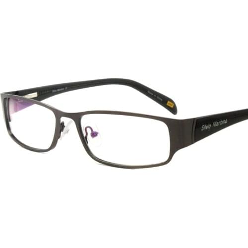 Men Business Classic Eyewear Eyeglasses Optical Frames Spring Hinge Black Gray Brown Silver SM4015