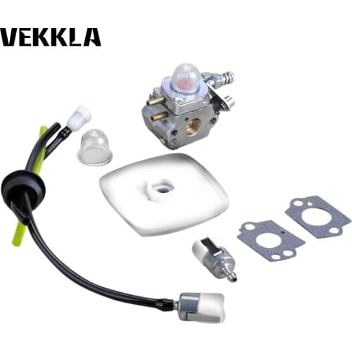 Carb Set Fuel filter Gasket Fuel line kit Spark plug Carburetor For Type C1U-K52 GT2000 GT2100 SHC1700 SRM2100 PAS2000