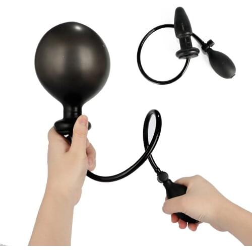 Inflatable Silicone Prostate Massager Anal Plug Anal Dilator Expandable Inflatable Butt Plugs Anal Dildo Sex Toys For Women Men
