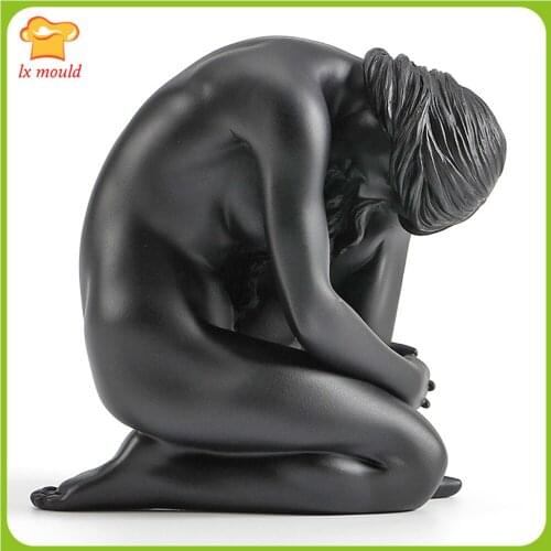 New Female Torso Body Shape Mould is Suitable For Resin, Soap, Plaster, Candle Silicone Molds Girl