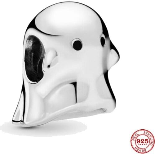 New 925 Sterling Silver Bead Cute little Monster Charms ​​​DIY Fine Beads Fit Original Pandora Charms Bracelet Jewelry 2021