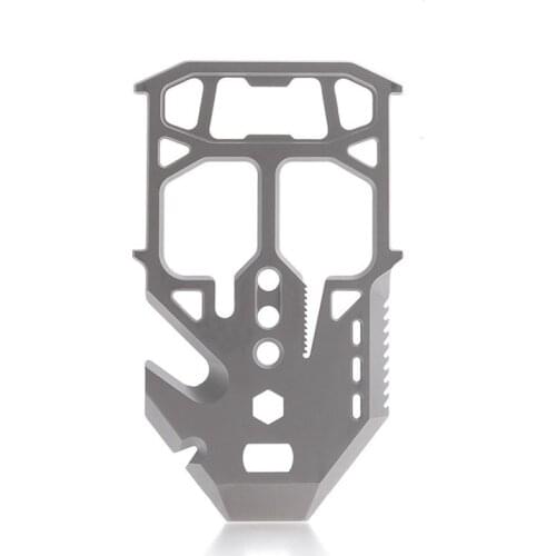 New multifunction Titanium alloy outdoor tool knife silver for women men