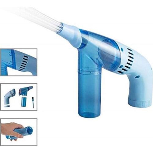 Portable And Cordless Vacuum Dust Cleaner For Car Effective Cleaning Hand Vacuum Dust Cleaner Gray Blue