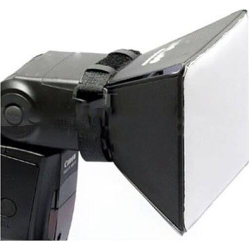 Portable Photography Mini Soft Box Softbox Kit Flash Diffuser For Canon Nikon Sunpak Pentax Sony Sigma DSLR Speedlite Flash