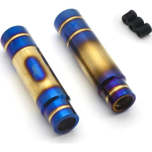 Burnt Blue Style 13cm Aluminum Gear Shift Knob Shifter Lever Head For Universal Car