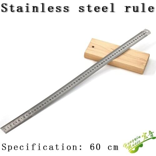 Steel ruler measuring hardware tools stainless steel ruler iron ruler steel ruler for carpentry drawing thickening 60 cm