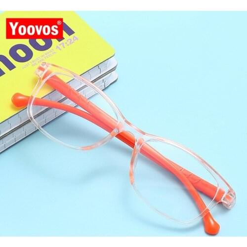 Yoovos 2021 Glasses Frame Child Small Frame Child Glasses Square Girls/boy EyeGlasses Blue Light Glasses Student Child Eyewear