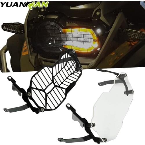 For BMW R1200GS R1250GS Headlight Guard Protector Grille Grill Cover R1250 GS Adventure R 1200 GS ADV / LC Acrylic Lamp Patch
