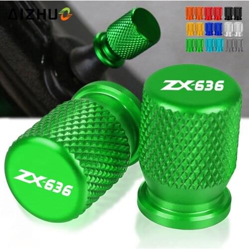 ZX-6R Motorcycle Vehicle Wheel Tire Valve Air Port Stem Cap Cover Plug CNC Aluminum FOR KAWASAKI ZX6R 636 ZX636 2007-2020 2019