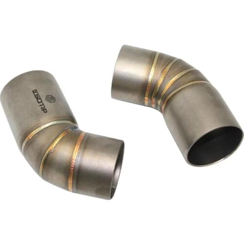 2xExhaust Escape Mid Middle Link Pipe Stainless Steel For Ducati Monster 696