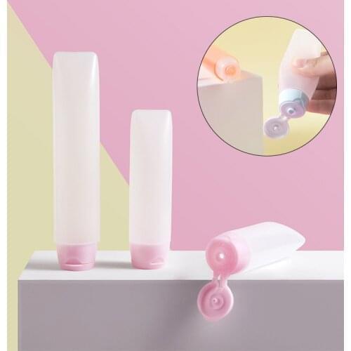 30ml 50ml Travel Cosmetics Bottles Mini Empty Container Shower Gel Shampoo Jars Tools Lipstick Tube Portable Extrusion Bottling