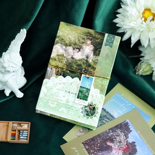 30 Pcs/Set Jennys Garden Series Postcard Retro INS Style Message Greeting Cards Blessing Card DIY Journal Decoration